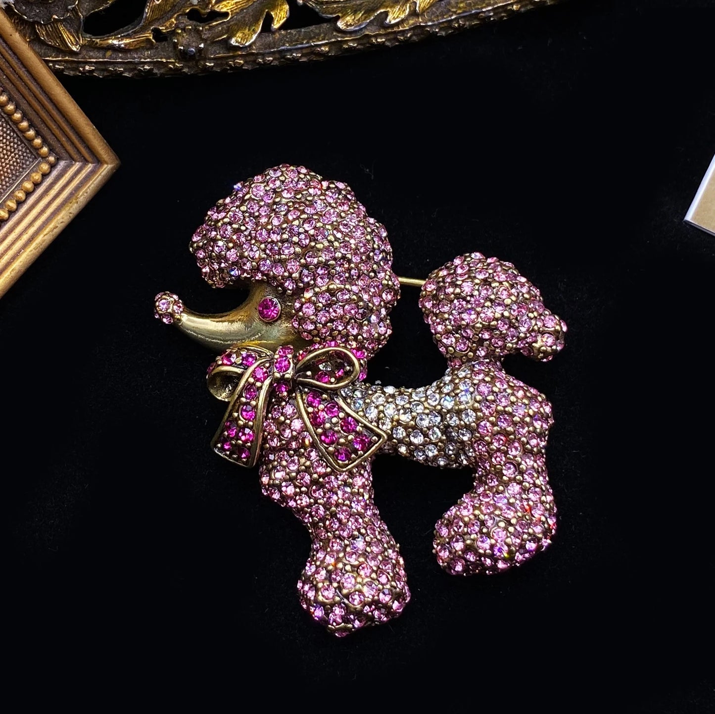 Brosche Kristall Strass Schwerindustrie Palast Klassisch Abzeichen Unisex