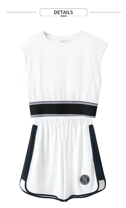 Damen Shorts im Minimalismus-Stil mit neuer Stretch-weite und ärmellos