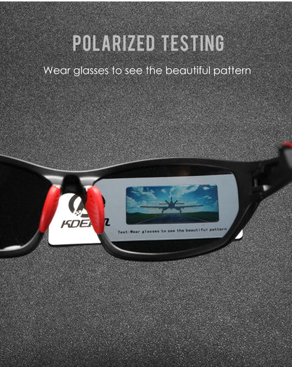 Sonnenbrille Sport polarisiert Cat.3 Druckmuster Rahmen Herren
