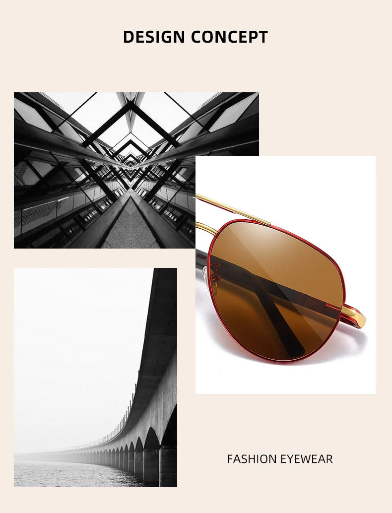 Sonnenbrille Vintage Beschichtung klassisch polarisiert Fahren Herren