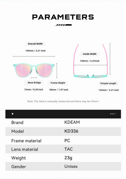 Damen-Sonnenbrille oval Retro polarisiert rutschfest Nasenpads Vintage