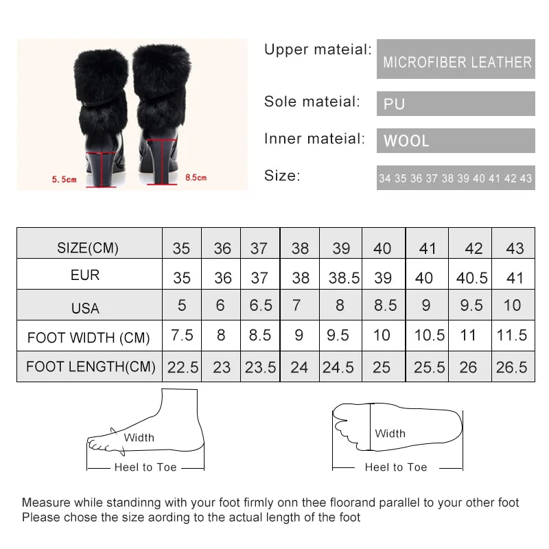 AIYUQI Women Winter Boots 2025 New Round Toe Fashion Women's Fashion Boots Natural Wool Lining Rabbit Fur Women Ankle Boots