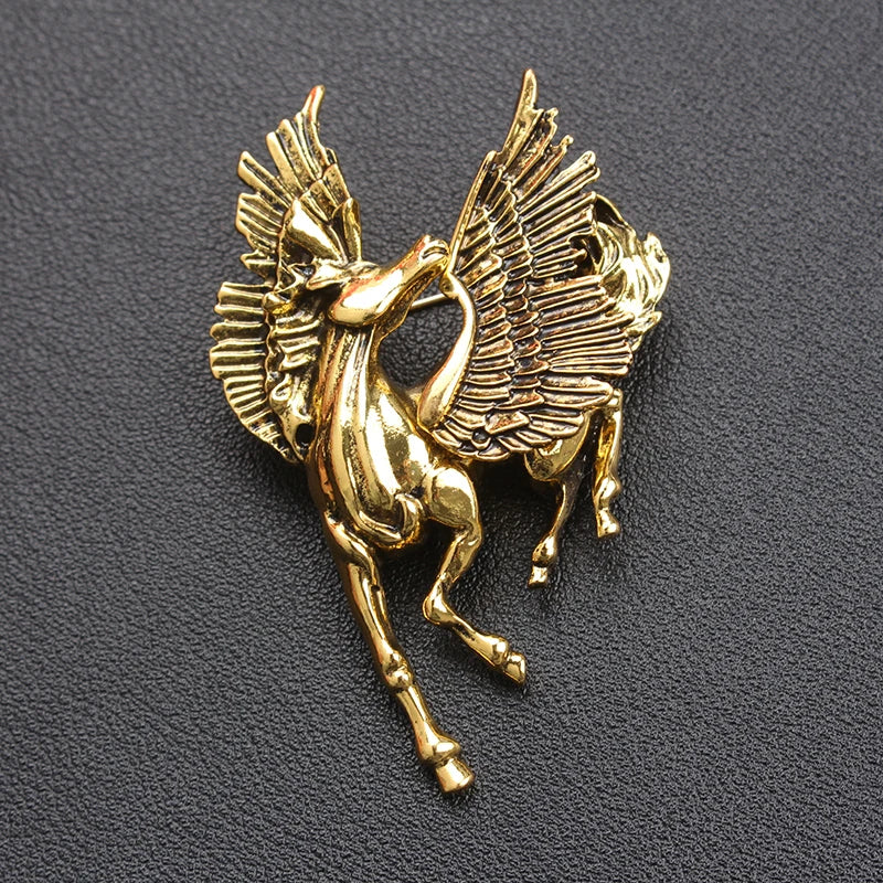 Brosche Pferd Metall Pin Schmuck Accessoire Geschenk Damen Herren
