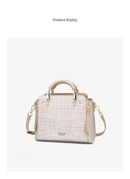 Damen Schultertasche aus Split-Leder mit Luxus-Design Crossbody
