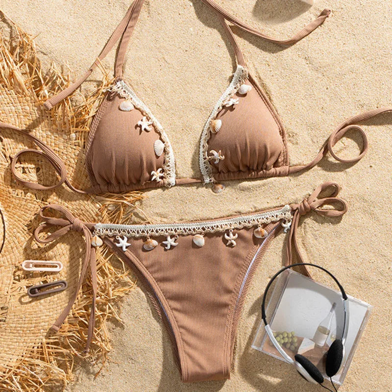 Sexy Bikini-Set für Damen mit Push-up-Effekt – ideal für Strand und Pool