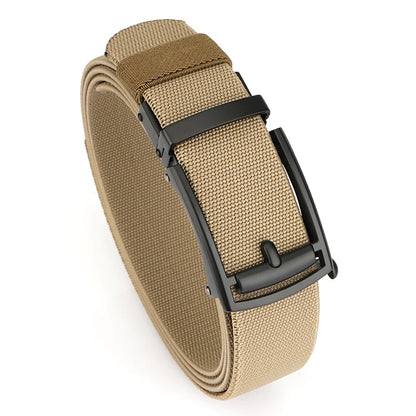 VATLY Elastik-Gürtel Herren Gunmetal Automatik-Schnalle Nylon Einheitsgröße