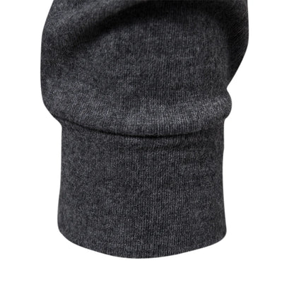 Herren T-Shirt mit hohem Kragen für lässige Herbst- und Wintermode