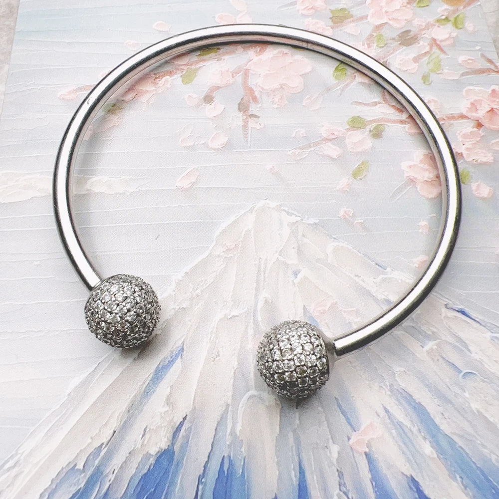 Damen-Armband Discokugel Glamour aus Sterlingsilber