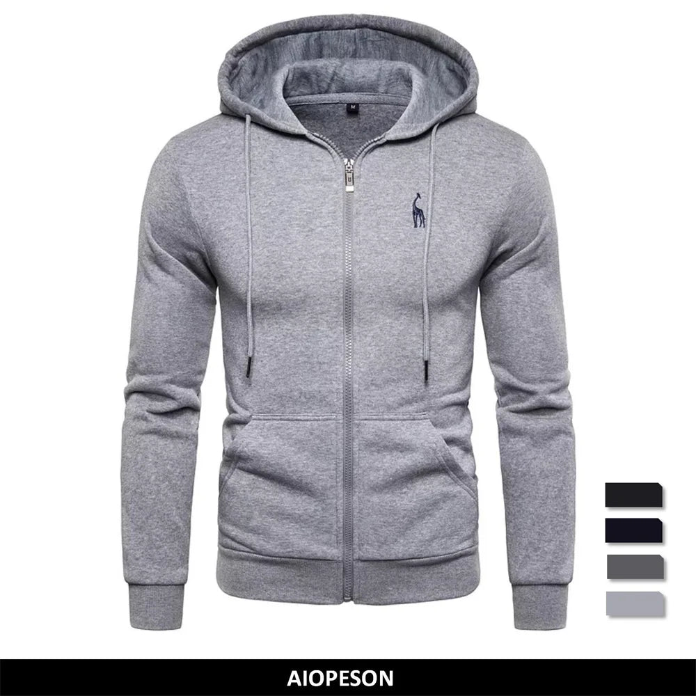 Herren-Premium-Sweatshirt mit Farbblock-Design und Kapuze – Langarm, ideal für Business und Freizeit