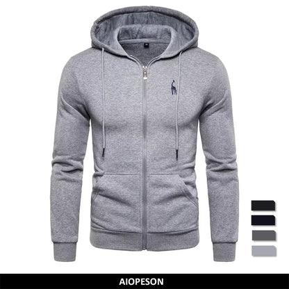 Herren-Premium-Sweatshirt mit Farbblock-Design und Kapuze – Langarm, ideal für Business und Freizeit