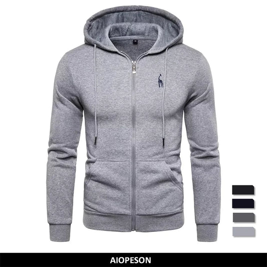 Herren-Premium-Sweatshirt mit Farbblock-Design und Kapuze – Langarm, ideal für Business und Freizeit