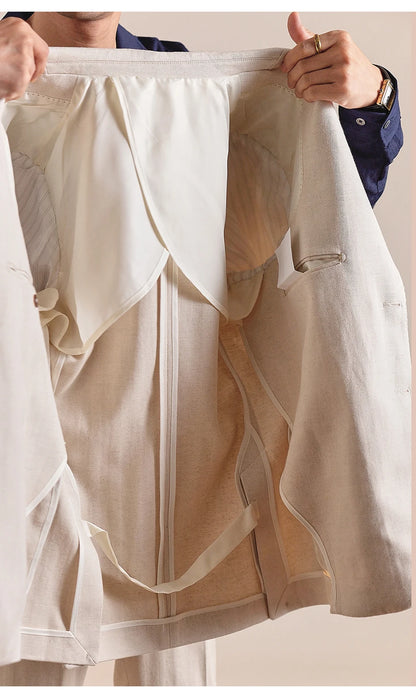 Kurzer Herren-Wollmantel im Blazer-Stil, lässig und warm für den Winter, ohne Kragen mit Ein-Knopf-Design in Grün oder Schwarz.