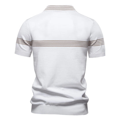 Premium Herren Poloshirt Atmungsaktiv Kurzarm Business Casual Sommer