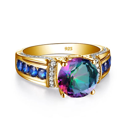 Mysticscher Topaz Gold Ring für Damen