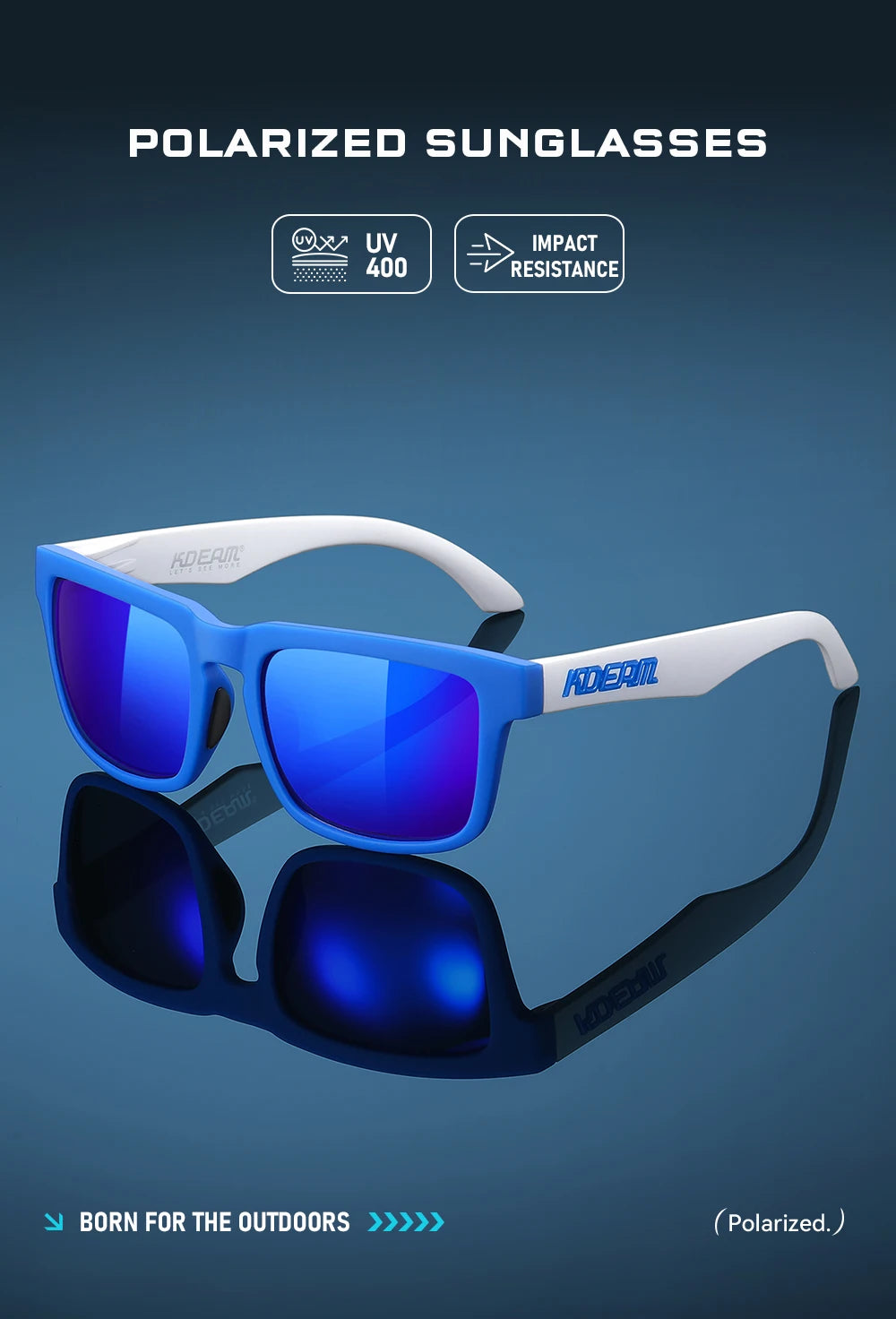 Sonnenbrille polarisiert bunt Outdoor Wandern Reißverschlussetui Unisex