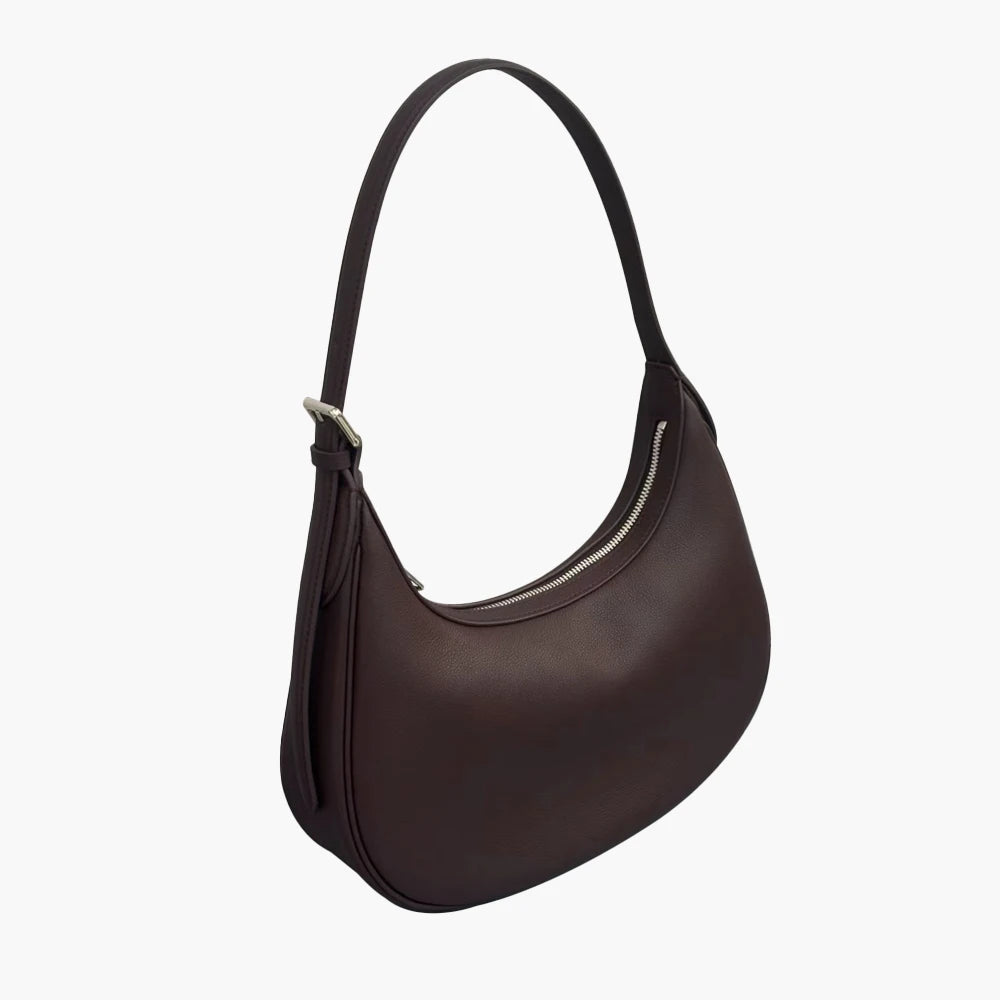 Damen Hobo Tasche aus Echtem Vollnarbigem Rindleder | Vintage Look