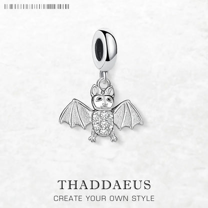 Damen-Charm-Anhänger Fledermaus süß aus Sterlingsilber