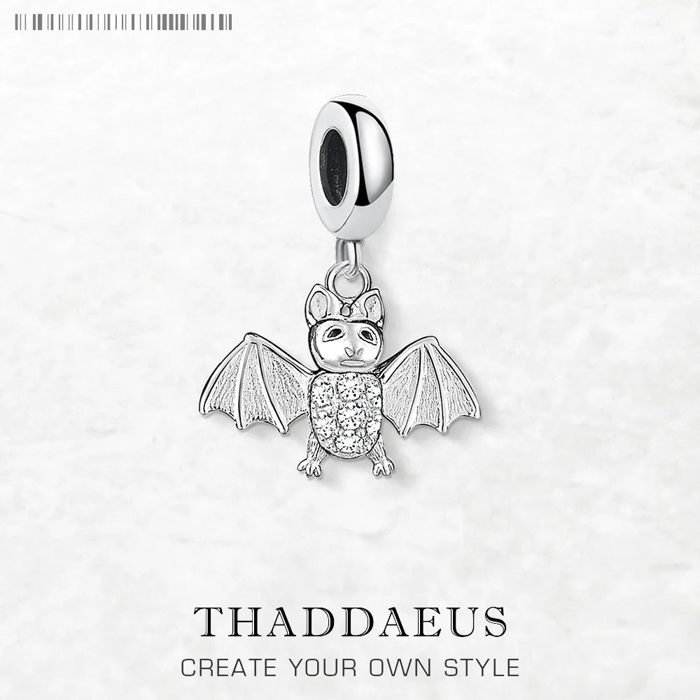 Damen-Charm-Anhänger Fledermaus süß II aus Sterlingsilber