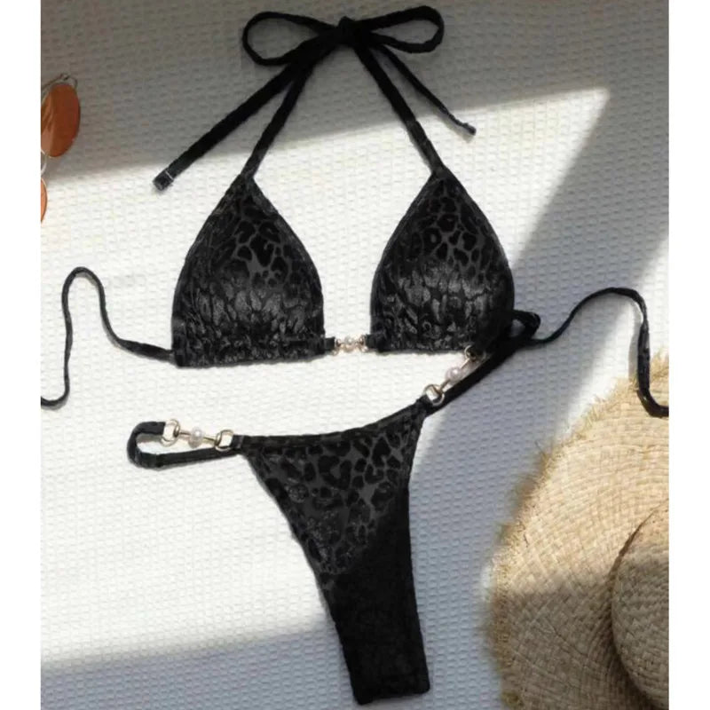 Blumiger, sexy Bikini-Set für Damen – ideal für Strand und Pool
