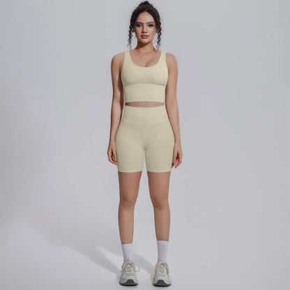 Damen Yoga Set Schnell Trocknend Hüfthebenset