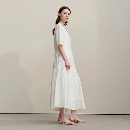 Elegantes Damen Kleid Mit Asymmetrischem Saum Büro