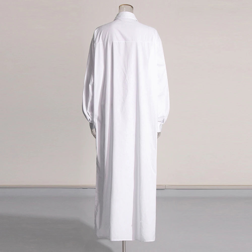 Eleganter Damen-Tunikablazer mit Reverskragen und langen Ärmeln im Patchwork-Design – ideal für die Straße