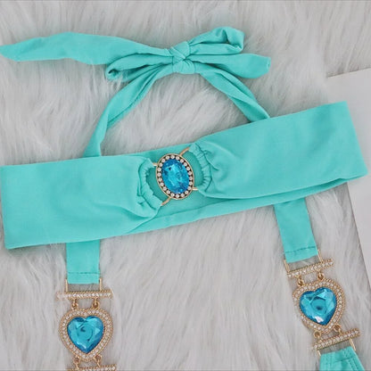 Sexy Bikini-Set mit Push-up und Rock – Perfekt für Strand und Pool