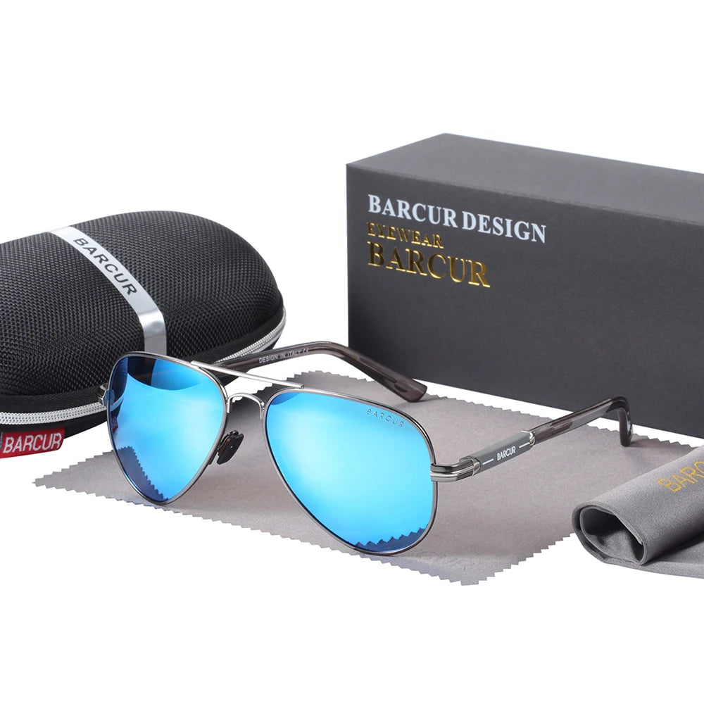 Sonnenbrille Pilot polarisiert Fahren Herren Spiegel