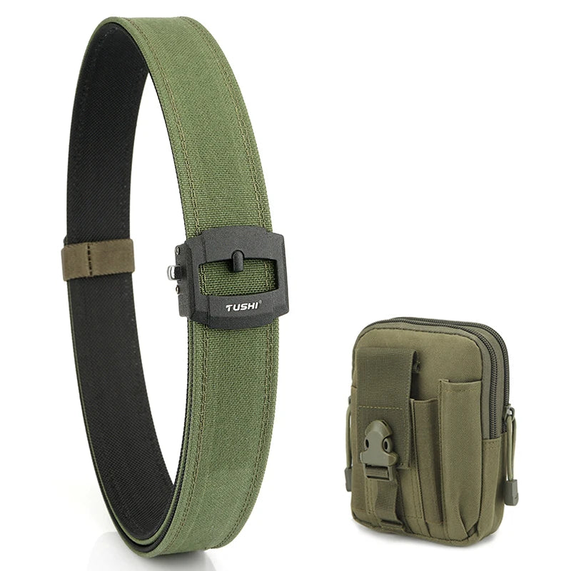 Herren-Taktischer Gürtel aus Nylon mit automatischer Metallschnalle für Outdoor-Einsatz