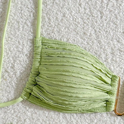 Gestreifter Bikini-Set für Damen – Sexy Bademode im brasilianischen Stil für Strand und Pool