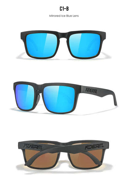 Sonnenbrille Fahren Nachtsicht polarisiert UV400 Reißverschlussetui Herren