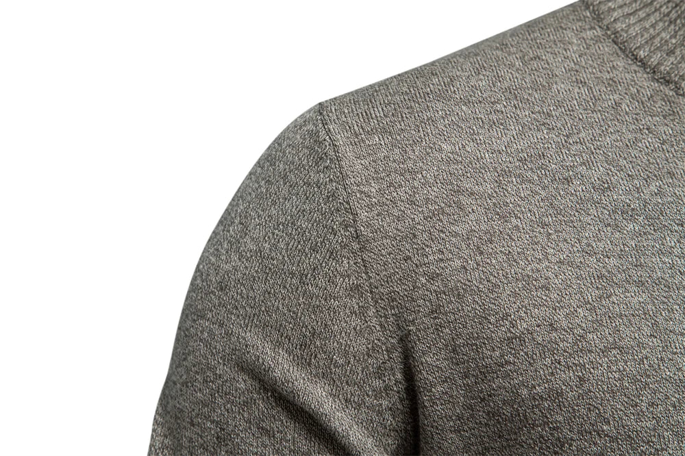 Herren Strickjacke im lässigen Stil mit Stehkragen und Knopfleiste
