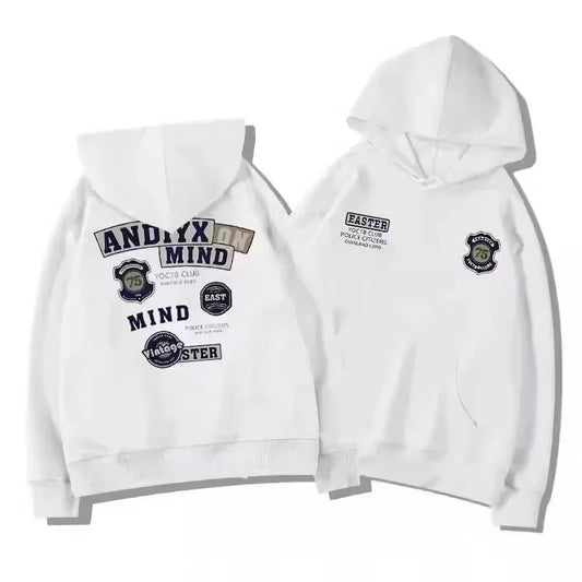 Herren Hoodie mit Grafikdruck im Vintage-Stil für Herbst und Winter