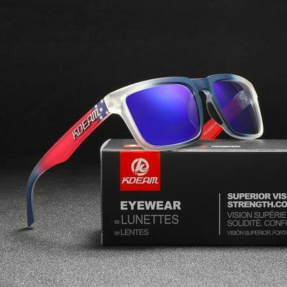 Sonnenbrille quadratisch polarisiert Angeln Lifestyle Spiegel Hartbox Unisex