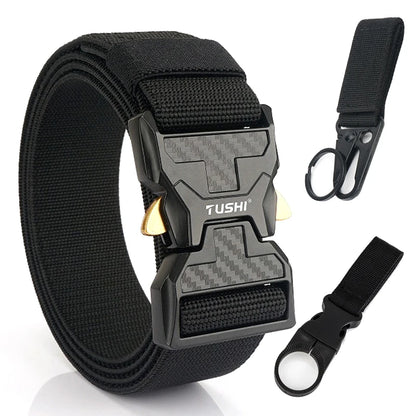 Herren-Stretch-Gürtel mit Schnellverschluss aus Metall 105-125 cm Ideal für Alltag und Arbeit