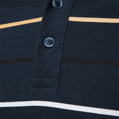 Premium Herren Poloshirt Aus Baumwolle Mit Kontrastakzent