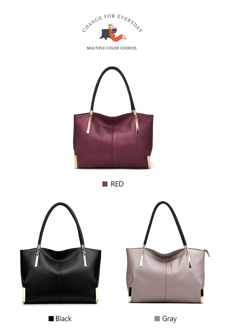Damen Handtasche aus Rindsleder – Elegante Schultertasche mit Reißverschluss und großem Stauraum