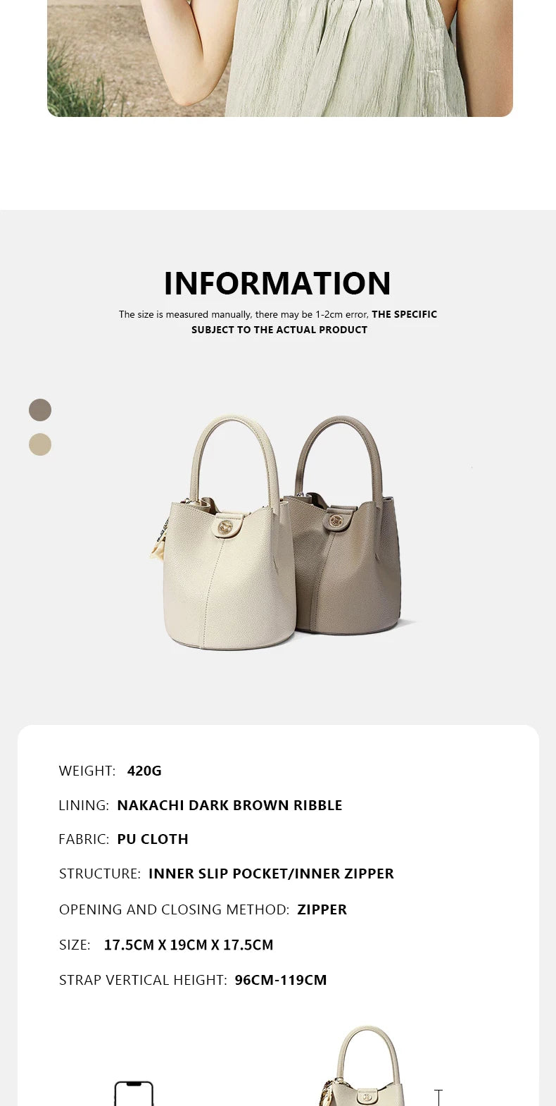 Damen Schultertasche aus PU-Leder mit Top-handle und Crossbody