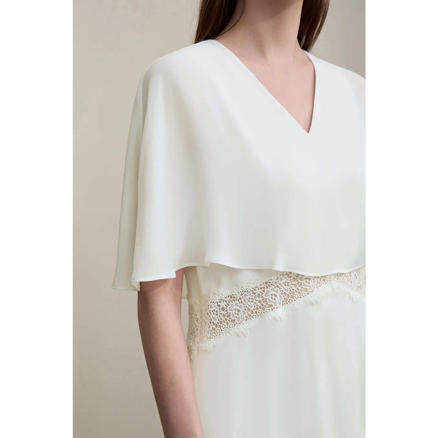 Traumhaftes Sommerkleid Mit V-Ausschnitt Und Spitze Für Damen