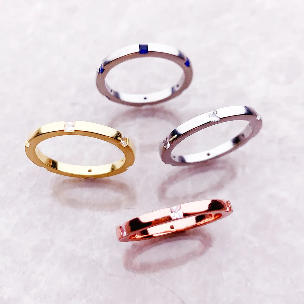 Damen-Ring bunte Steine Weihnachten II aus Sterlingsilber