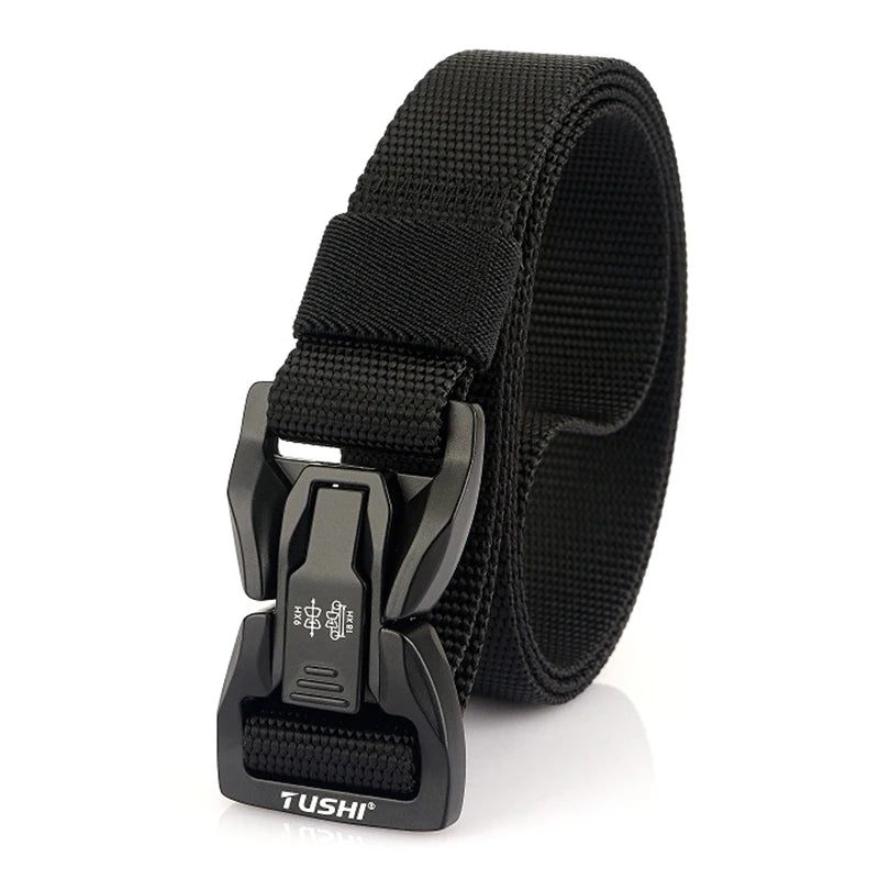 Herren-Taktischer Gürtel Aus Nylon Mit Metall-Schnellverschluss Für Alltag Und Outdoor Einsatz 2,5 Zentimeter Breite