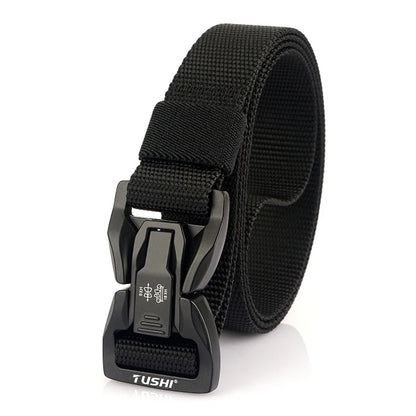 Herren-Taktischer Gürtel Aus Nylon Mit Metall-Schnellverschluss Für Alltag Und Outdoor Einsatz 2,5 Zentimeter Breite
