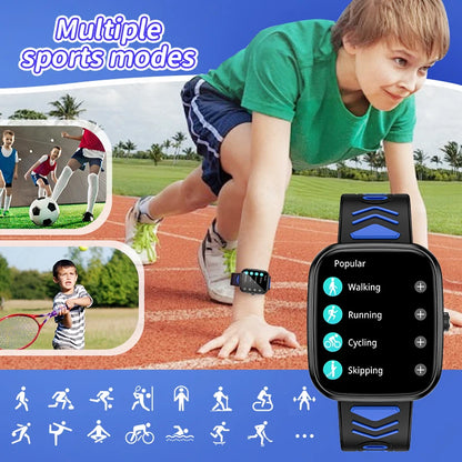 LIGE Neue Kind Smart Uhr Kinder Anruf Gesundheit Monitor Wasserdichte Smartwatch Wecker Student Uhren Kinder Jungen Mädchen Geschenk