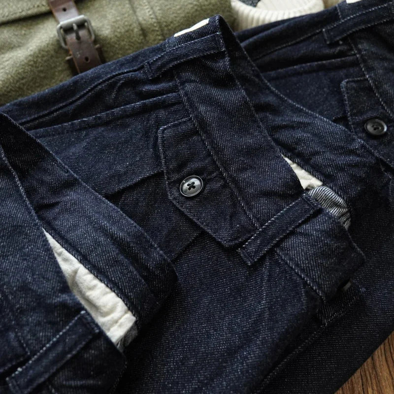 Männer Jeans im Vintage-Stil mit weitem Bein für den Sommer