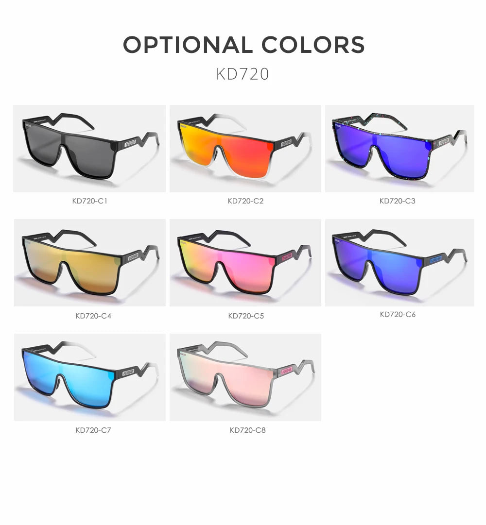 Sonnenbrille Einteiler übergroß polarisiert gebogene Gläser Herren