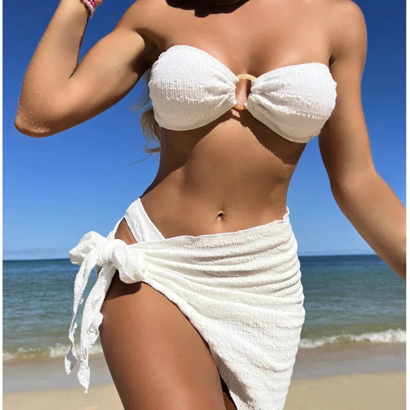 Sexy Bikini-Set in Pink mit Push-up-Effekt – Perfekt für Strand und Pool