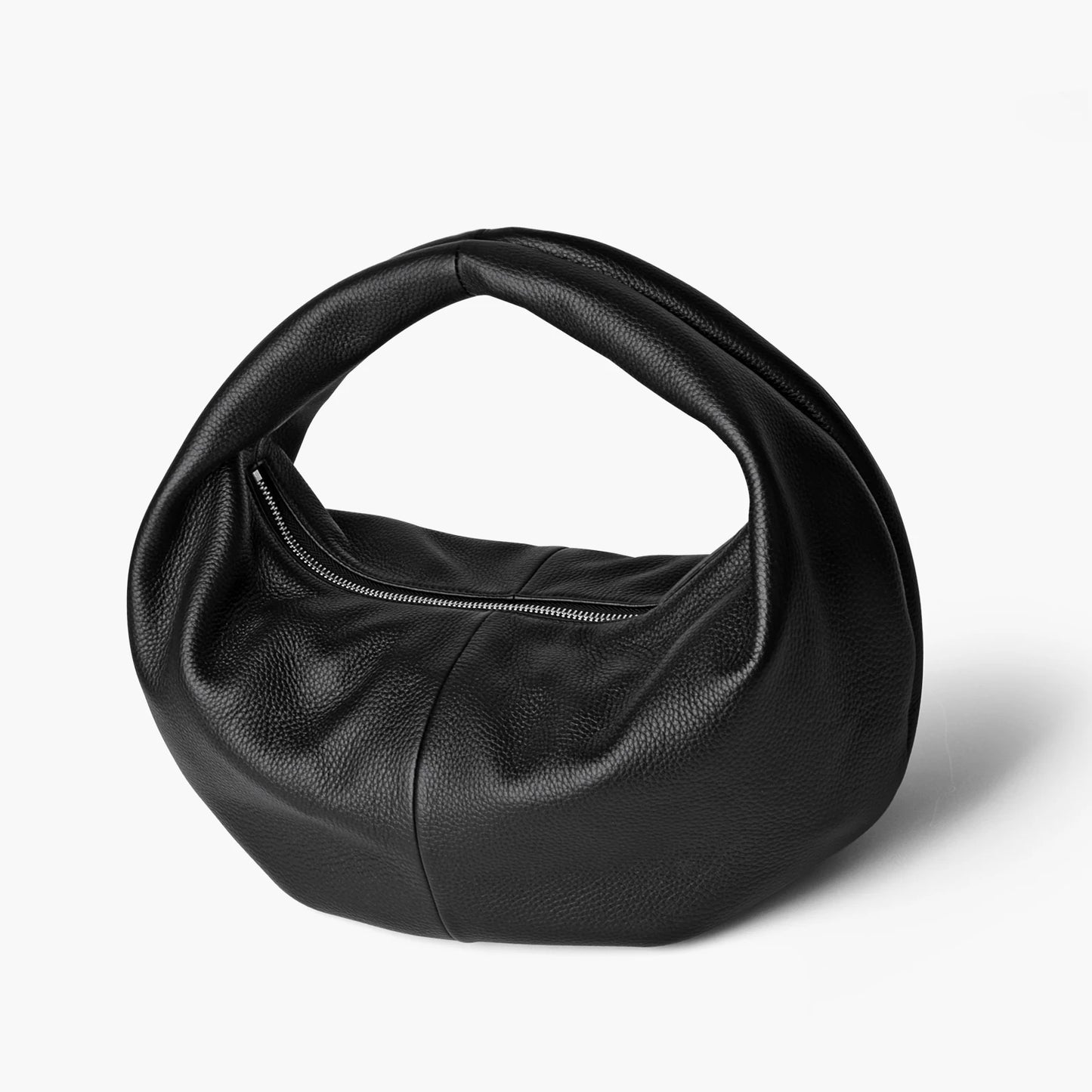 Große Damen-Hobo-Tasche Aus Wildleder | Dumpling-Form, Luxus Stil
