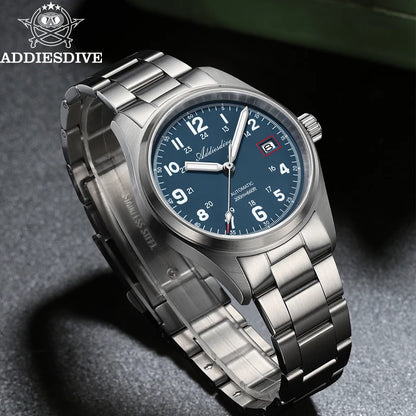 Herren-Vintage-Taucheruhr mit Saphirglas und NH35A-Automatikwerk