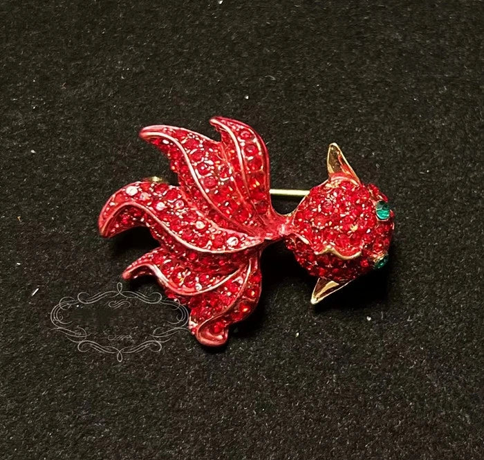 Brosche Katze Schmetterling Kristall Strass Barock Palast Tier Emaille Unisex