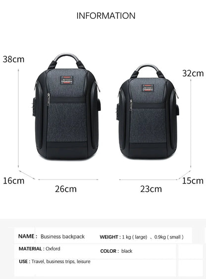 Damen-Rucksack Business Stil Großes Fassungsvermögen mit Laptopfach und Gepolstertem Rücken